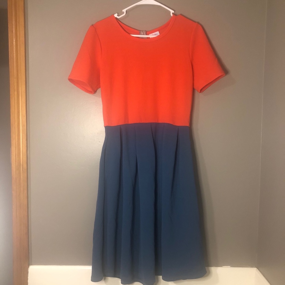 LuLaRoe Amelia Color Block Dress - Picture 1 of 4